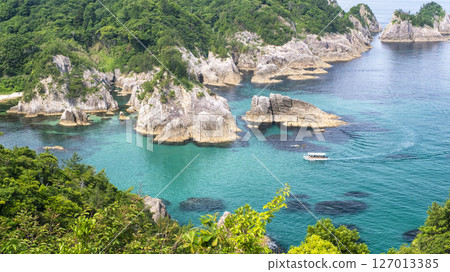 石見藍浦富海岸和遊覽船 石見藍浦富海岸和遊覽船 127013385
