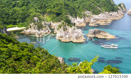 石見藍浦富海岸和遊覽船 127013390