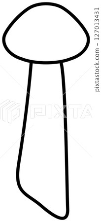 Simple and clean line drawing of shimeji mushroom Simple and clean line drawing of shimeji mushroom 127013431
