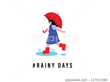 走與傘的女孩 127013488