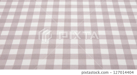 Fabric, gingham check pattern, background material 127014404