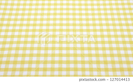 Fabric, gingham check pattern, background material 127014413