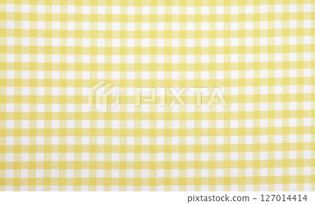 Fabric, gingham check pattern, background material 127014414