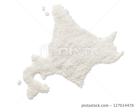 用米製作的北海道地圖 127014478