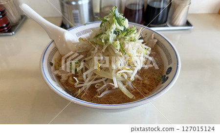 Restaurant menu (spicy miso ramen) Restaurant menu (spicy miso ramen) 127015124