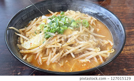 Restaurant menu (spicy miso ramen) Restaurant menu (spicy miso ramen) 127015129