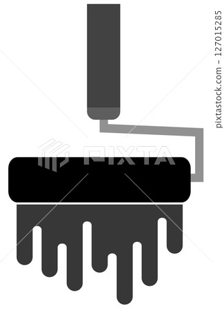使用滾筒塗抹油性塗料或水性塗料的圖示 使用滾筒塗抹油性塗料或水性塗料的圖示 127015285