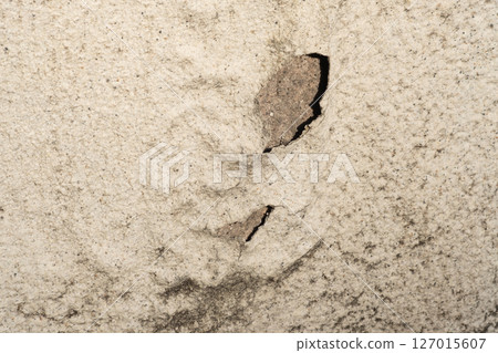 Image of peeling paint on the wall of a house (stock photo) 127015607