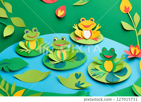 Paper Craft Frog 127015731