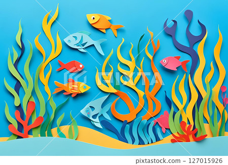 Paper Craft Aquarium 127015926