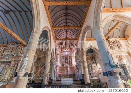 Parish close church of Bodilis, finistere, brittany, france Parish close church of Bodilis, finistere, brittany, france 127016030
