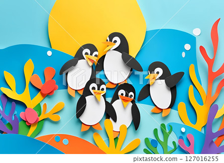 Paper Craft Penguin Paper Craft Penguin 127016255