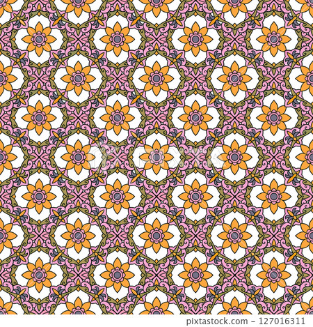 abstract geometric seamless pattern, vector illustration 127016311