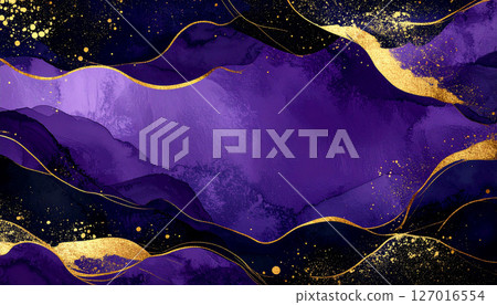 紫色和金色漸層藝術背景 紫色和金色漸層藝術背景 127016554