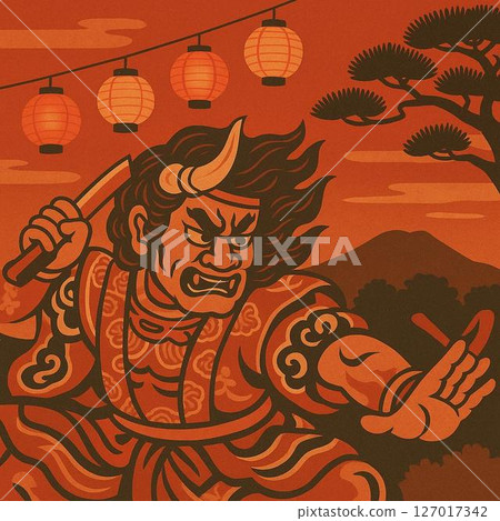 Vector illustration of the Nebuta Festival in Aomori 127017342