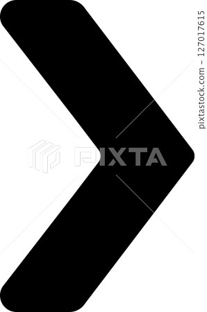 Black Arrow Tip Icon 127017615