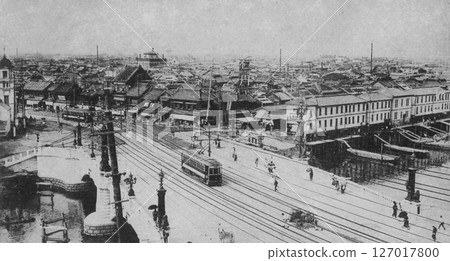 Old photo: Panorama of Nihonbashi, Tokyo, 1918-1933 Old photo: Panorama of Nihonbashi, Tokyo, 1918-1933 127017800
