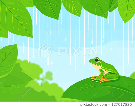 雨，雨季，樹蛙，青蛙 127017820
