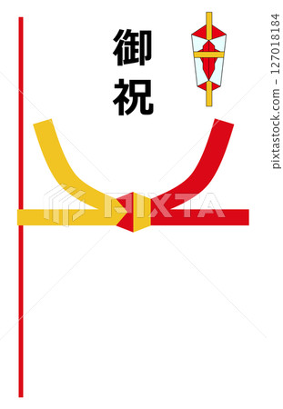 Illustration of a bag for putting money into as a celebration or blessing 127018184