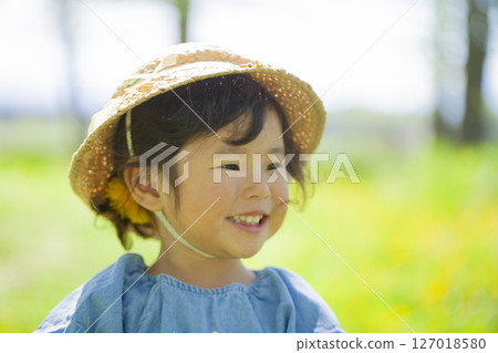 2 year old girl playing in the park 2 year old girl playing in the park 127018580