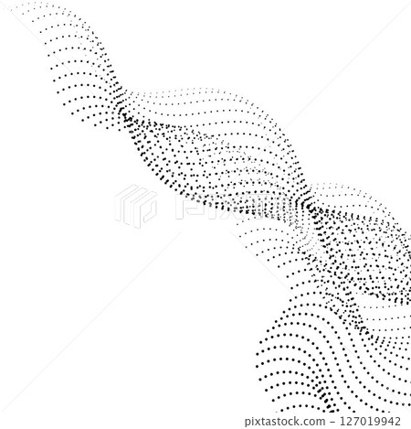 circular halftone dots vector background 127019942