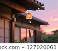 夏日風鈴和傍晚的天空 127020061