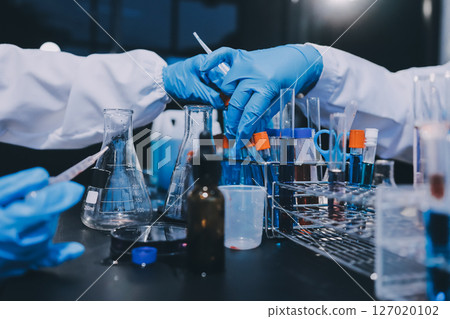 scientist working at the laboratory 127020102