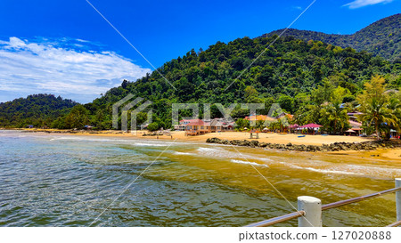Pulau Tioman tropical island in Malaysia. South China sea. Southeast Asia Pulau Tioman tropical island in Malaysia. South China sea. Southeast Asia 127020888