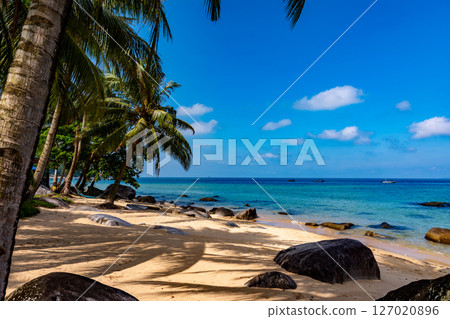 Pulau Tioman tropical island in Malaysia. South China sea. Southeast Asia Pulau Tioman tropical island in Malaysia. South China sea. Southeast Asia 127020896