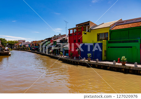 Melaka, Malaysia - April 16, 2025: Melaka, Malaysia. UNESCO World Heritage Site in Malaysia. Melaka, Malaysia - April 16, 2025: Melaka, Malaysia. UNESCO World Heritage Site in Malaysia. 127020976