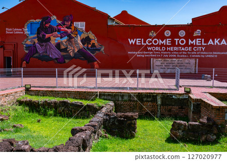 Melaka, Malaysia - April 16, 2025: Melaka, Malaysia. UNESCO World Heritage Site in Malaysia. Melaka, Malaysia - April 16, 2025: Melaka, Malaysia. UNESCO World Heritage Site in Malaysia. 127020977