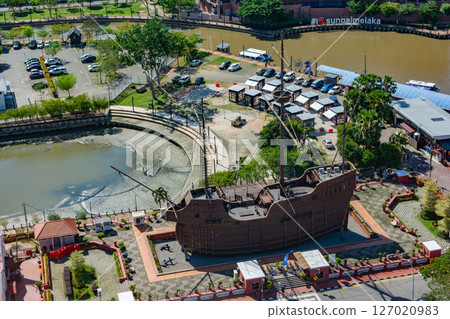 Melaka, Malaysia - April 16, 2025: Melaka, Malaysia. UNESCO World Heritage Site in Malaysia. 127020983