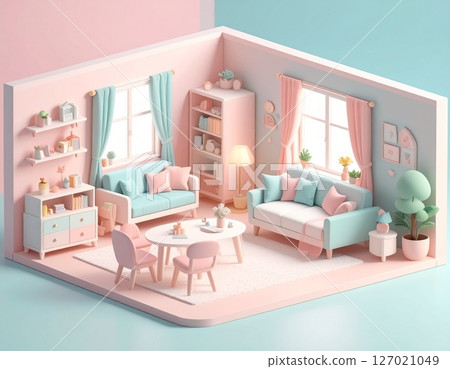 Cute room miniature materials 127021049