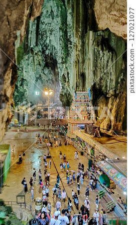 Gombak, Selangor Malaysia: April 18 2025: Batu Caves and the Murugan statue (The Hindu god of war ) also known as Kartikeya , Skanda, Subrahmanya and Shanmukha. Gombak, Selangor Malaysia: April 18 2025: Batu Caves and the Murugan statue (The Hindu god of war ) also known as Kartikeya , Skanda, Subrahmanya and Shanmukha. 127021077