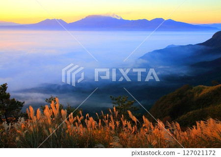 Aso Sea of Clouds and Mount Aso (Sunrise, Aso City) 127021172