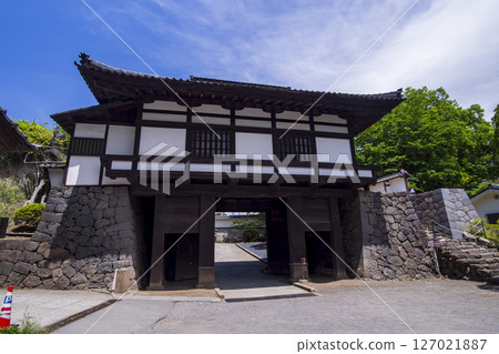 Komoro Castle Ruins, a nostalgic garden surrounded by fresh greenery 127021887