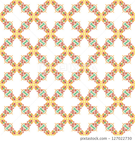 seamless pattern with abstract flowers 127022730