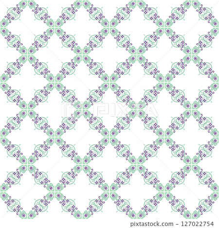 seamless pattern with abstract flowers 127022754