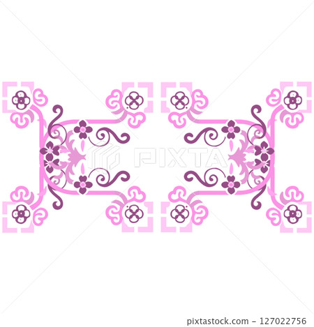 seamless pattern with abstract flowers seamless pattern with abstract flowers 127022756
