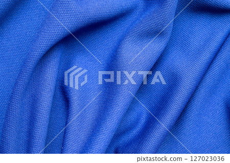 Blue sports clothing fabric football shirt jersey texture 127023036