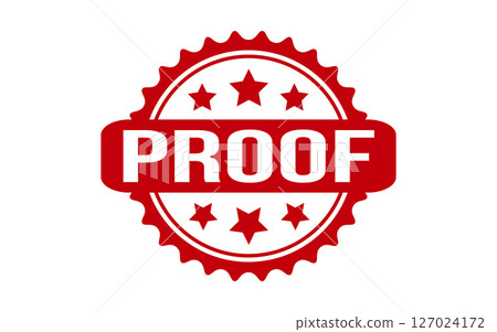 Proof Rubber Stamp Seal Vector 127024172