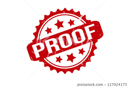 Proof Rubber Stamp Seal Vector 127024173