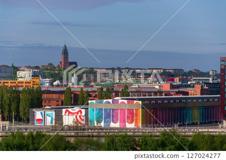 Gothenburg city skyline with Gota river on sunny day, Sweden Gothenburg city skyline with Gota river on sunny day, Sweden 127024277