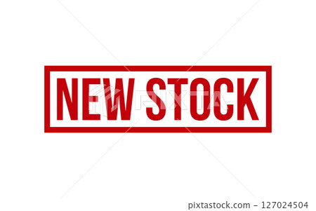 Red New Stock Rubber Stamp Seal Vector 127024504