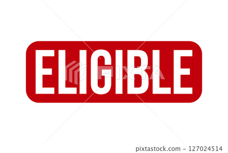 Red Eligible Rubber Stamp Seal Vector 127024514