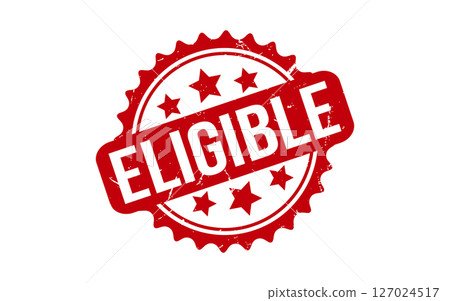 Red Eligible Rubber Stamp Seal Vector Red Eligible Rubber Stamp Seal Vector 127024517