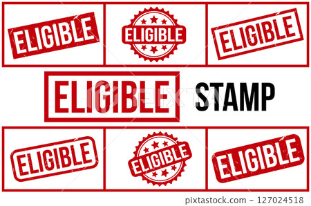 Eligible rubber grunge stamp seal vector Eligible rubber grunge stamp seal vector 127024518