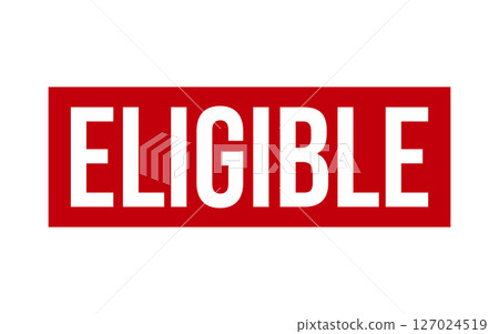 Red Eligible Rubber Stamp Seal Vector Red Eligible Rubber Stamp Seal Vector 127024519