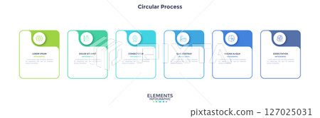 Modern Business Illustration Infographic Template 127025031