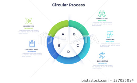 Modern Business Illustration Infographic Template 127025054